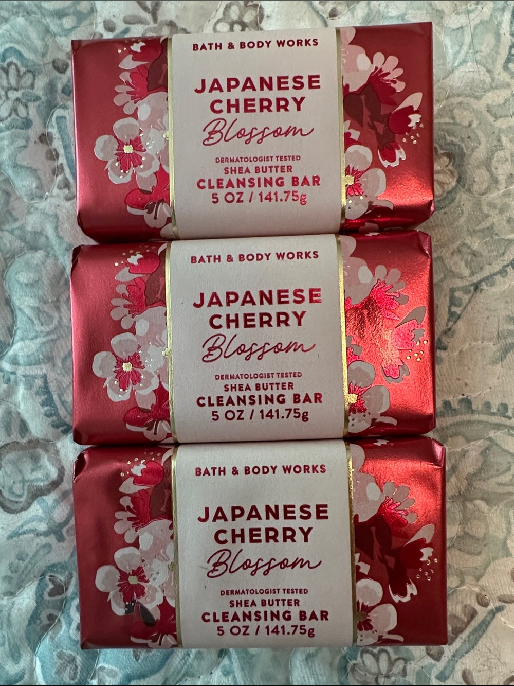 Bath & Body Works Japanese Cherry Blossom Cleansing Bars - NEW